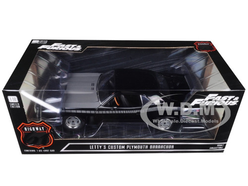 Dodge Barracuda 2015 >> Letty S Custom Plymouth Barracuda Matt Black From Fast And Furious Fast 7 2015 Movie 1 18 Diecast Model Car By Highway 61 Dodge Barracuda 2015 >> Letty S Custom Plymouth Barracuda Matt Black From Fast And Furious Fast 7 2015 Movie 1 18 Diecast Model Car By Highway 61