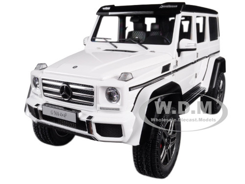 Mercedes Benz G500 4X4 2 Gloss White 1/18 Model Car Autoart 76316