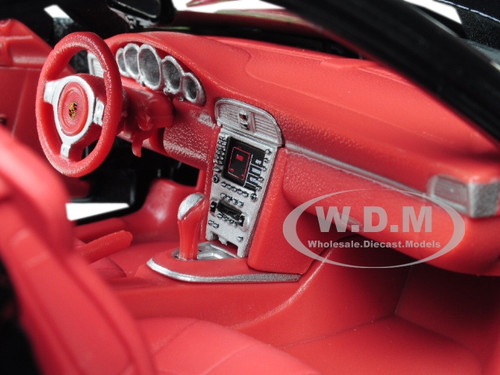 Porsche 911 Carrera S Metallic Bluish Gray With Red Interior 1 18 Diecast Model Car By Maisto