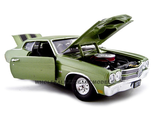 1970 Chevrolet Chevelle SS 454 Pro Street Green 1/24 Diecast Car