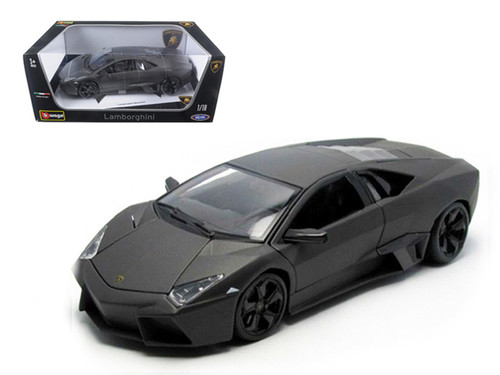 Lamborghini Reventon Dark Matt Gray 1/18 Diecast Model Car Bburago