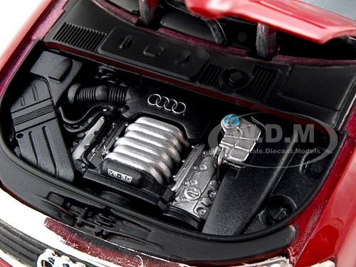 Audi A4 Red Convertible 1/18 Diecast Model Car Motormax 73148