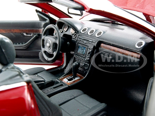 Audi A4 Red Convertible 1/18 Diecast Model Car Motormax 73148