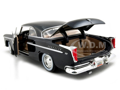1955 Chrysler C300 Black 1/24 Diecast Model Car by Motormax