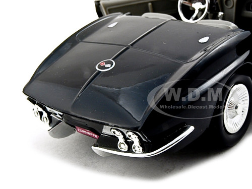 1967 Chevrolet Corvette Black Convertible 1/24 Diecast Car Model