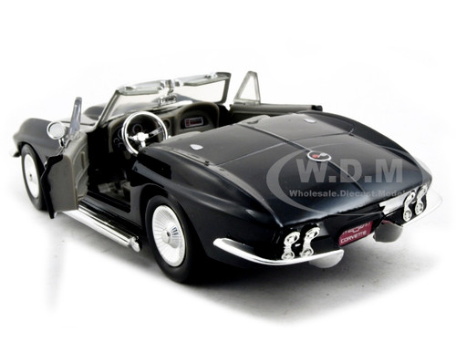 1967 Chevrolet Corvette Black Convertible 1/24 Diecast Car Model