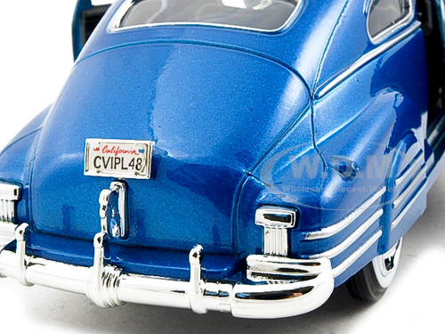 1948 Chevrolet Aerosedan Fleetline Blue 1/24 Diecast Model Car by Motormax