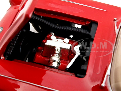 1:24 Motormax Chevrolet Corvette cabriolet 1959 red White mtm73216r modellbau
