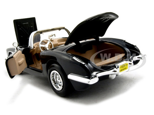 1959 Chevrolet Corvette Black 1/24 Diecast Model Car by MOTORMAX 73216BK for sale online