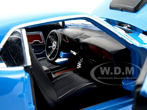 1970 Ford Mustang Boss 429 Blue 1/24 Diecast Model Car