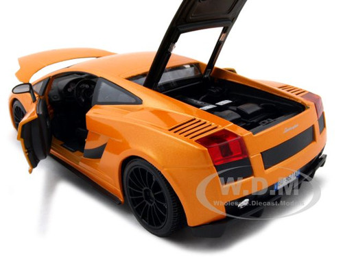 Lamborghini gallardo superleggera 2007 orange 1:24 model 22108or bburago 