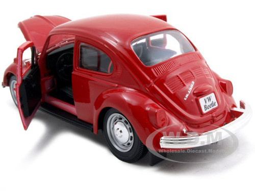 1973 Volkswagen Beetle Red 1/24 Diecast Model Car Maisto 31926