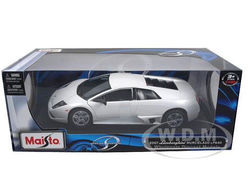 2007 Lamborghini Murcielago LP640 White 1/18 Diecast Model Car Maisto 31148