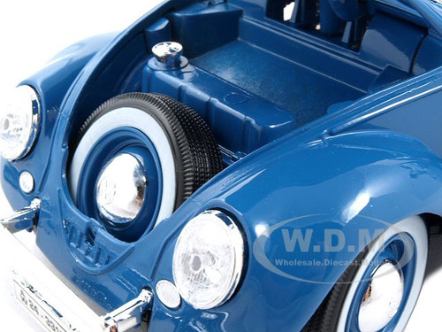 1955 Volkswagen Beetle Kafer Blue 1/18 Diecast Model Car by Bburago