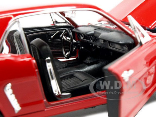 Ford mustang coupe 1964 red 1:24 auto stradali scala welly 
