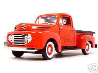 1948 Ford F1 Pickup Truck Red 118 Diecast Model Car By Road Signature