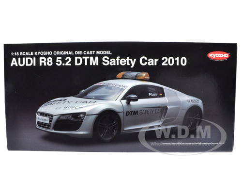 Audi R8 V10 5.2FSi Quattro 2010 DTM Safety Car 1/18 Diecast Model Car by  Kyosho