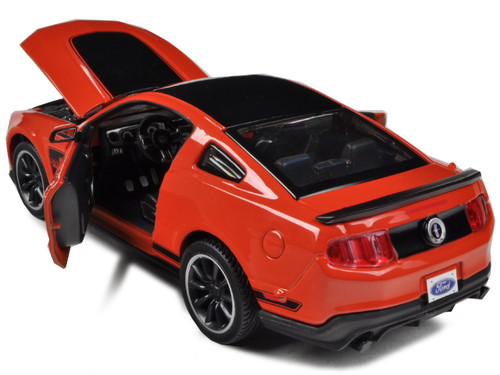Color : Orange HXGL-Car model Alloy Car Model 1/24 Ornaments Original 2012 BOSS 302 Boy Adult Birthday Gift Compatible with Mustang