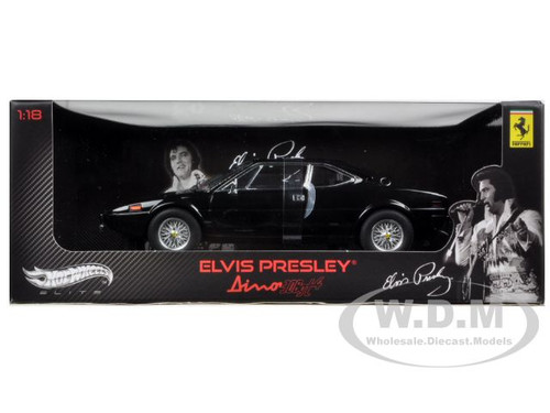 Ferrari Dino 308 GT4 Elvis Presley Owned Black Elite Edition 1/18