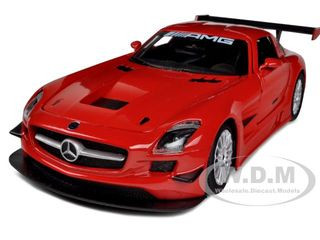 Motormax Mercedes Benz Sls Amg Gt3 Red 1 24 Diecast Car - mclaren slr toy car roblox