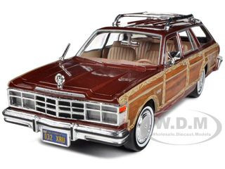 1979 Chrysler Lebaron Town and Country Burgundy 1/24 Diecast Model