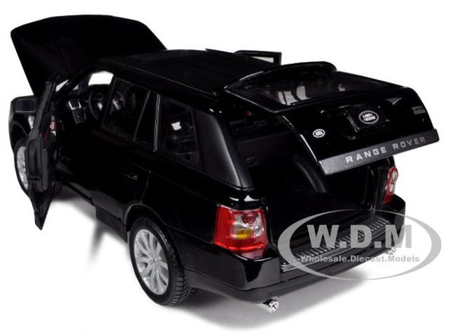 Bburago-Range Rover Sport Black 1/18 Diecast Car Model by Bburago