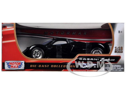 Pagani Zonda C12 Black 1/18 Diecast Car Model Motormax 73147