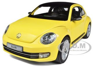 2012 Volkswagen New Beetle Sun Flower Yellow 1/18 Diecast Model 