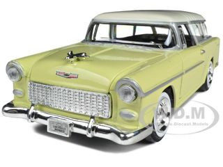 Yellow 1955 Chevy Bel Air Nomad 
