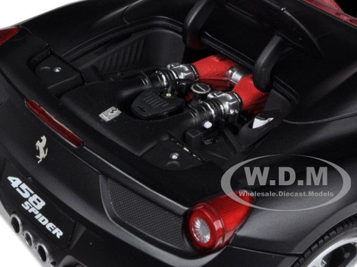 Ferrari 458 Italia Spider Matt Black Elite Edition 1/18