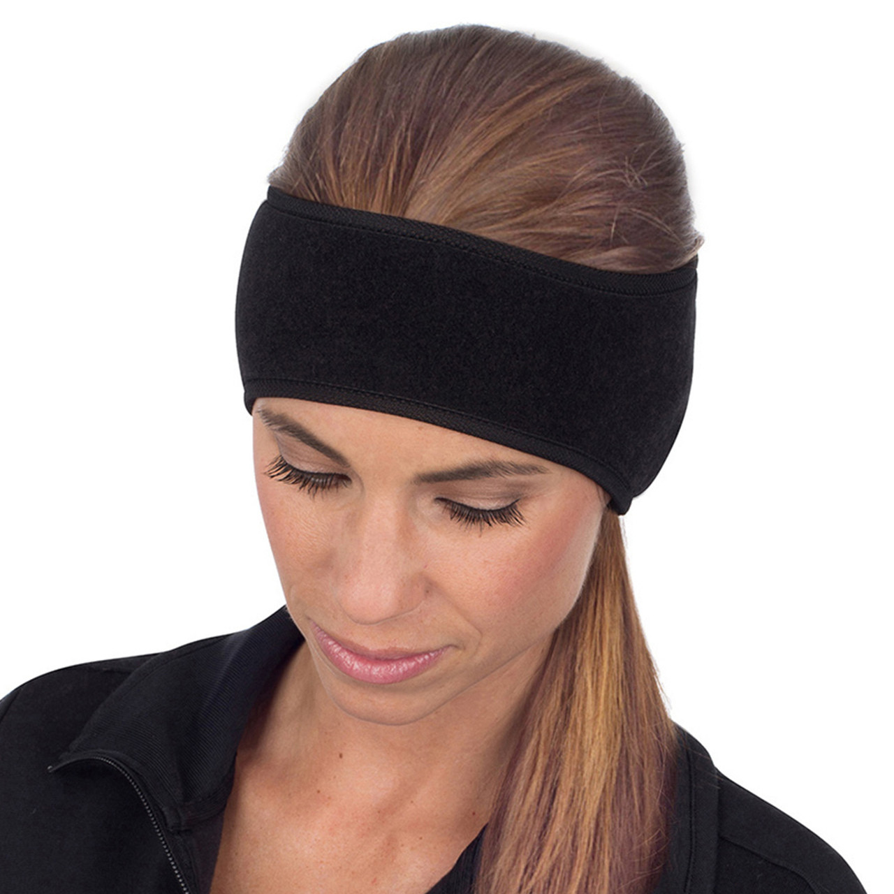TrailHeads Women's Ponytail Headband - black / black