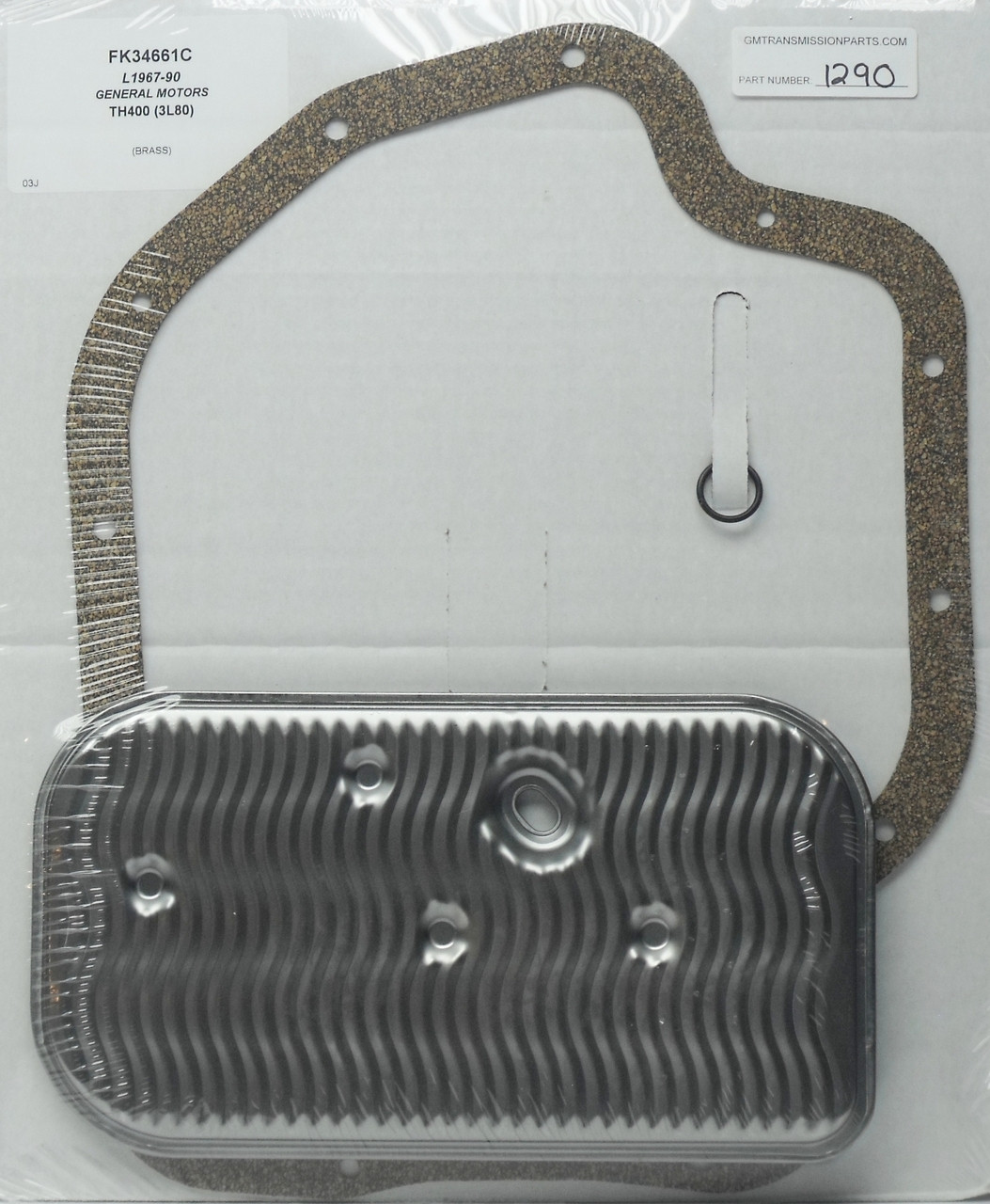 Oil Filter & Cork Pan Gasket Kit, TH400 (Late 19671990) GM Transmission Parts