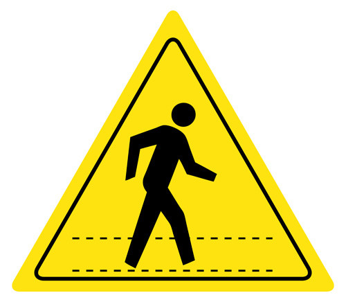 Pedestrian Walkway Sign, 5S Signs, Floor Signs, Wall Signs ...