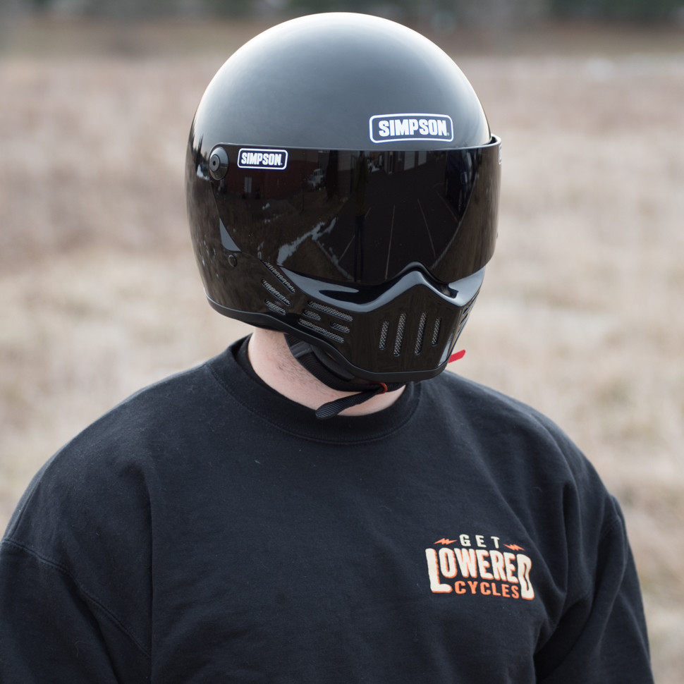 Simpson M30 Motorcycle Helmet - Gloss Black - Get Lowered ...