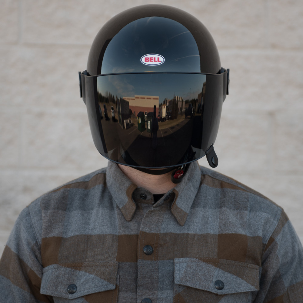 Bell Riot Motorcycle Helmet - Gloss Black - Get Lowered Cycles