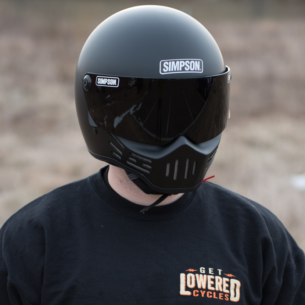 Simpson M30 Motorcycle Helmet - Matte Black - Get Lowered Cycles