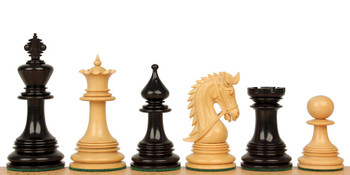 Hadrian Staunton Chess Set in Ebony and Boxwood - 4.4 King