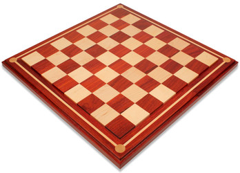 Mission Craft African Padauk and Maple Solid Wood Chess Board - 2.5 Squares