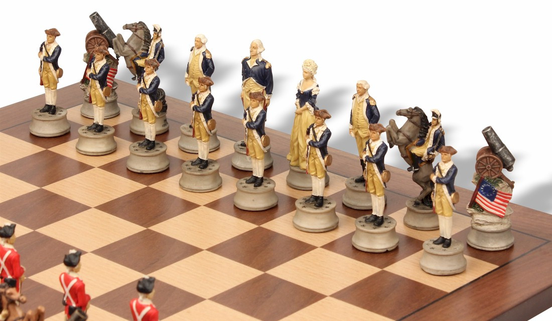 American Revolutionary War Ii Theme Chess Set Package The Chess Store