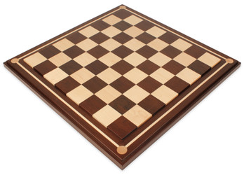 Mission Craft South American Walnut and Maple Solid Wood Chess Board - 2.25 Squares