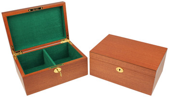 French Lardy Staunton Chess Set in Rosewood and Boxwood with Mahogany Box - 3.75 King