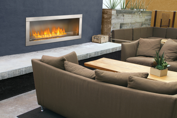 Napoleon Galaxy 48" Outdoor Gas Fireplace - One Sided or See-Thru GSS48 - Embers Fireplaces & Outdoor Living