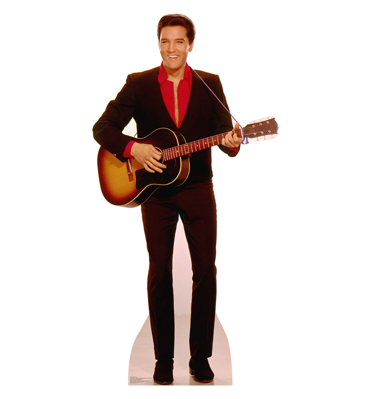 Lifesize Elvis with Guitar Cardboard Standup
