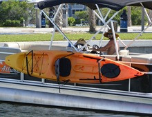 kayak rack for pontoon boats aluminum - storeyourboard.com