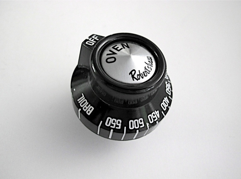 Robertshaw Vintage Stove Oven Gas Control Knob Black