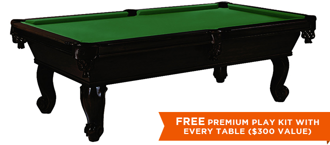 Marietta Black Pool Table