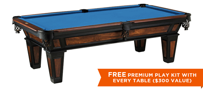 Marietta Black Pool Table