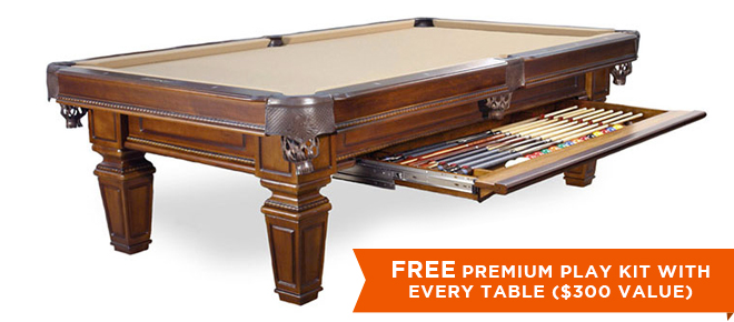 Marietta Black Pool Table