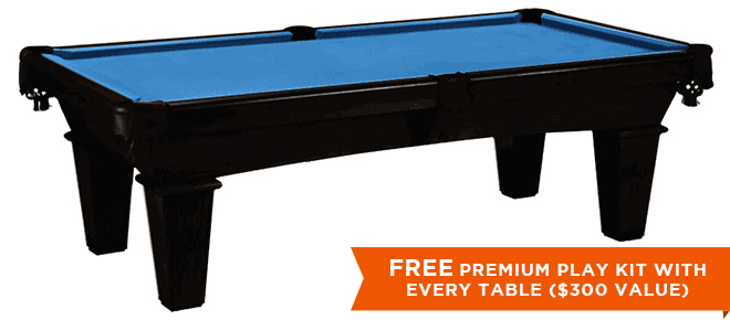 Marietta Black Pool Table