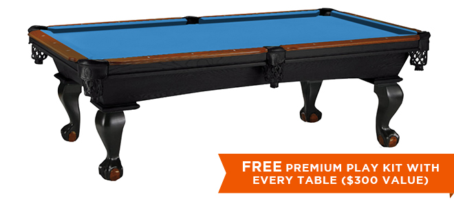 Marietta Black Pool Table